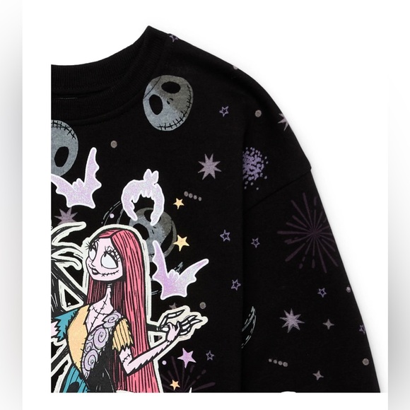 New Nightmare Before Christmas Girls Graphic Fleece Sweatshirt Large / XL - Picture 6 of 7
